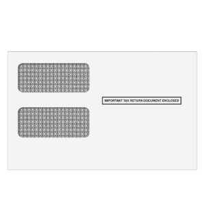 1963 - 1099 2up double window envelope for inserting equipment