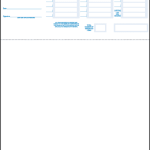 Blank Deposit Tickets