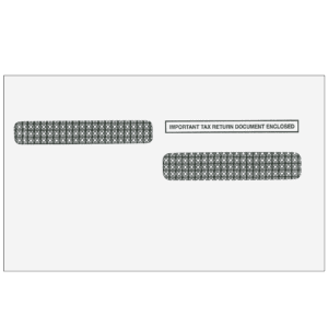 4up w-2 double window envelope - alternate version