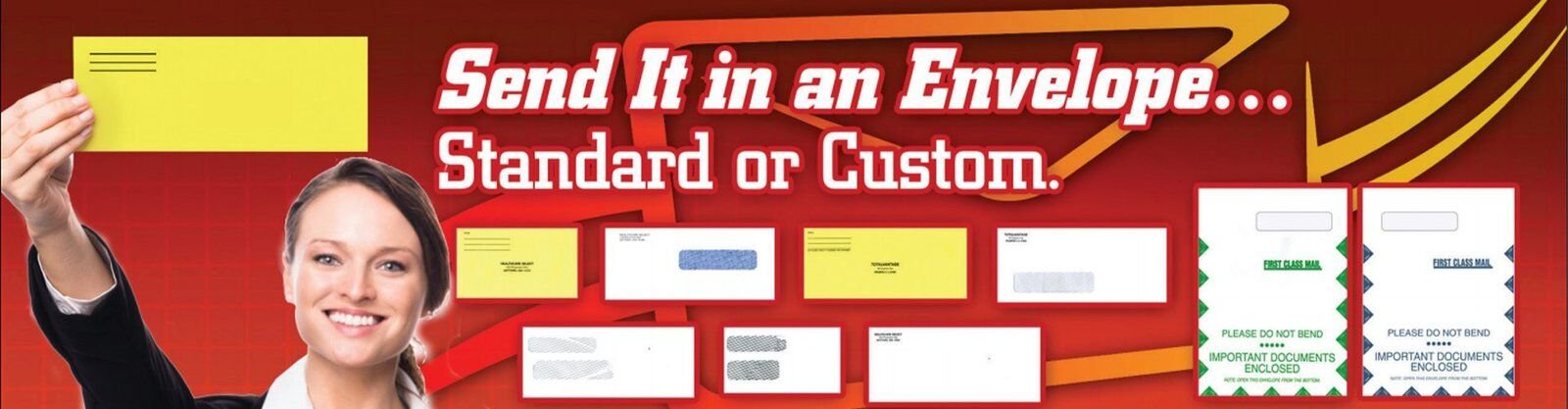 Business Checks and printed envelopes