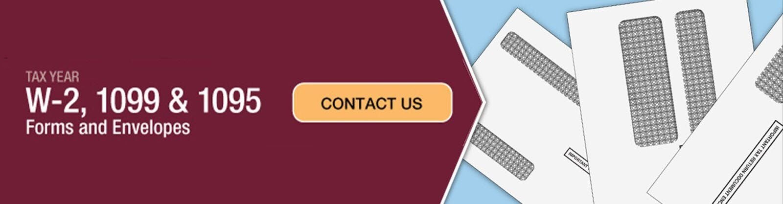 W-2 1099 1095 IRS Forms Tax Forms