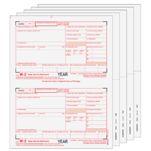 Traditional W-2 Form 8-part Set (Blank Copies)
