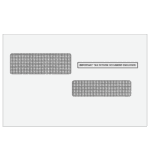 W-2c double window envelopes moisture seal