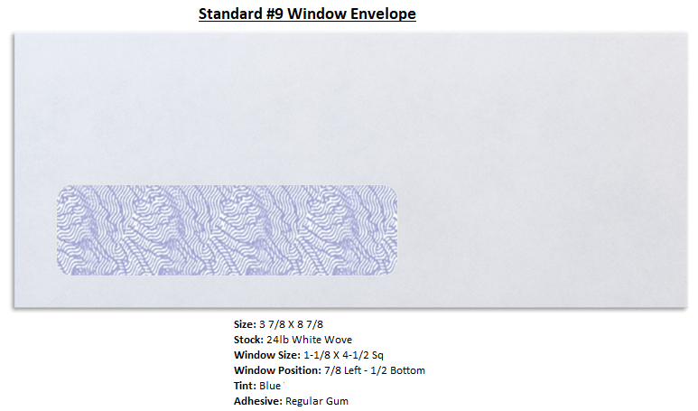 9 std window envelope form technology 9 std window envelope