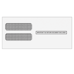 1973s  3up w2 double window envelope self seal