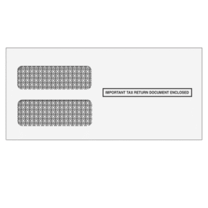 3up 1099 double window envelope self seal - 99dwenvs05