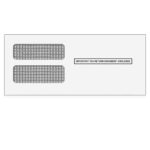 3up 1099 double window envelope banded in 25's