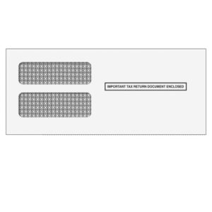 3up 1099 double window envelope for inserting equipment