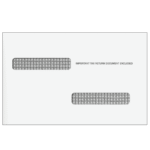 4up 1099-r double window envelope for inserting equipment