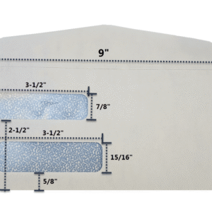 Env-947ms-1png form technology Env-947ms double window envelope 4-18 x 9 double window envelope moisture seal
