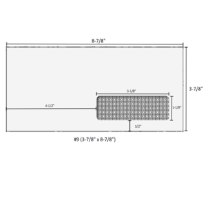 #9 3-78 x 8-78 double window envelope - moisture seal - 4360