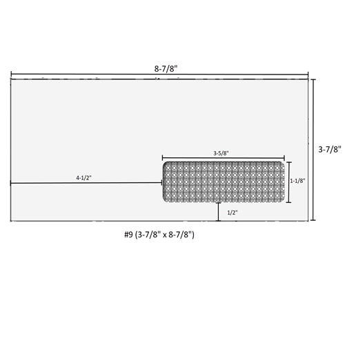 #9 3-78 x 8-78 double window envelope - moisture seal - 4360 form technology #9 3-78 x 8-78 double window envelope - moisture seal - 4360