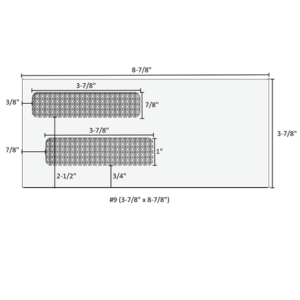 #9 3-78 x 8-78 double window envelope - moisture seal - e44005