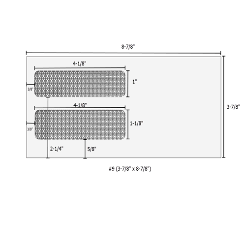 #9 3-78 x 8-78 double window envelope - self seal - e44909s14 form technology #9 3-78 x 8-78 double window envelope - self seal - e44909s14