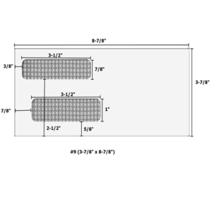 #9 3-78 x 8-78 double window envelope - moisture seal - env1