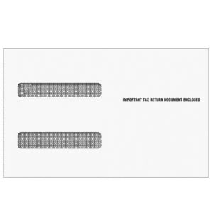 4up W-2 Double Window Envelope (Moisture Seal)
