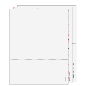 3up Blank W-2 Form 6-part Set (without Instructions)