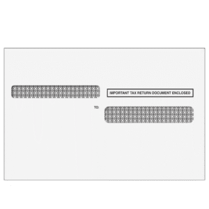 4up W-2 Double Window Envelope - Quadrant (Self Seal & Tamper Evident)