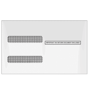 4up W-2 Double Window Envelope (for Inserting Equipment)