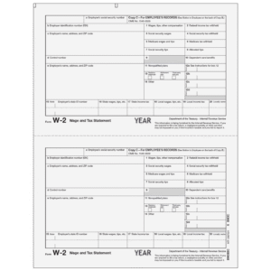 2-UP Employee Copy C (file) - W2 Tax Forms