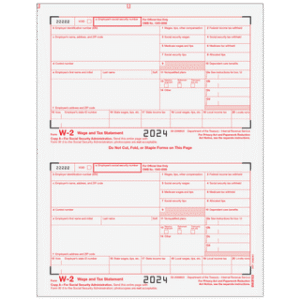 Employer Copy A (Red Scannable)