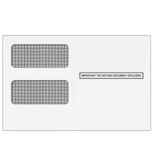1099 2up Double Window Envelope (Moisture Seal)