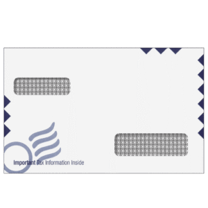 W-2/1099 Double Window Envelopes - Universal (Moisture Seal)- UNIE