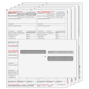 4up Quadrant W-2 Form 8-part Kit - (with Moisture Seal Envelopes)