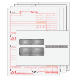 W2TRADS4TE - Traditional W-2 Form 4-part Kit (with Tamper Evident Envelopes)