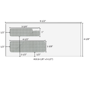 #10 (4-1/8" x 9-1/2") - Double Window Envelopes Moisture Seal - 4365