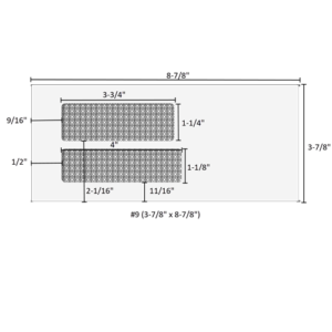 #9 (3-7/8" x 8-7/8") Double Window Envelope - Moisture Seal - 6156