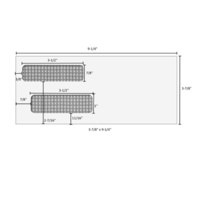 3-7/8" x 9-1/4" - Double Window Envelope - Self Seal - 80525s