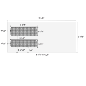 3-7/8" x 9-1/8" - Double Window Envelope - Self Seal - 80595S