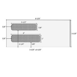 3-5/8" x 8-5/8" - Double Window Envelope - Moisture Seal - 80604
