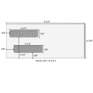 #10 (4-1/8" x 9-1/2") - Double Window Envelopes Self Seal - 80750S