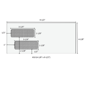 #10 (4-1/8" x 9-1/2") - Double Window Envelopes Moisture Seal - 81553