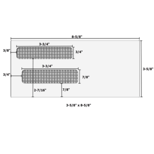 3-5/8" x 8-5/8" - Double Window Envelope - Self Seal - E91552S14