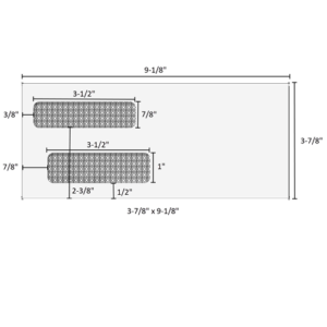 3-7/8" x 9-1/8" - Double Window Envelope - Self Seal - E939S