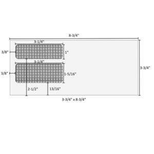 3-3/4" x 8-3/4" - Double Window Envelope - Self Seal - E9922S13