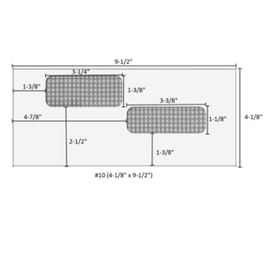 #10 (4-1/8" x 9-1/2") - Double Window Envelope - Moisture Seal - E9960214