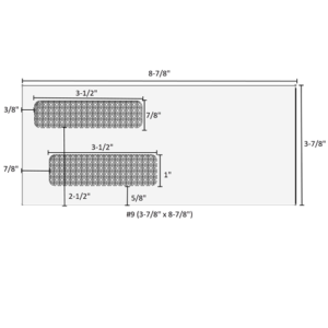 #9 (3-7/8" x 8-7/8") Double Window Envelope - Self Seal - ENV9903